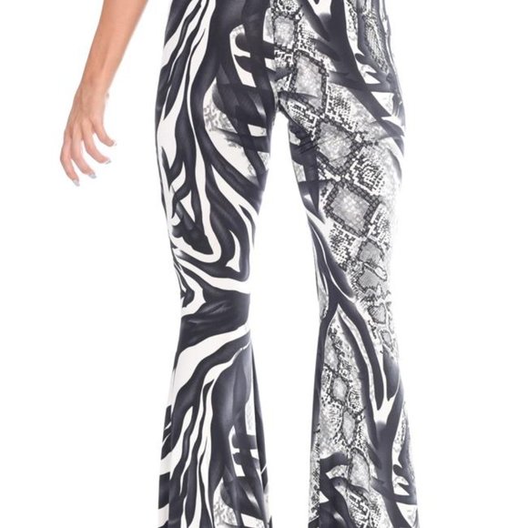 Fit n Flare Comfy Pants - Black Zebra Print - Picture 5 of 5